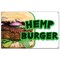 Signmission Hemp Burger Banner Concession Stand Food Truck Single Sided B-Hemp Burger19 - alternate 1